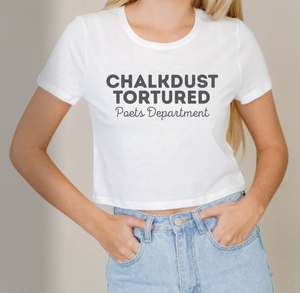 Chalkdust Tortured Poets Dept. Crop Tee