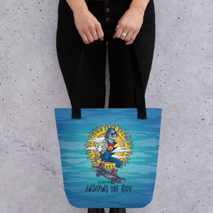 'Enjoying the Ride' Tote Bag