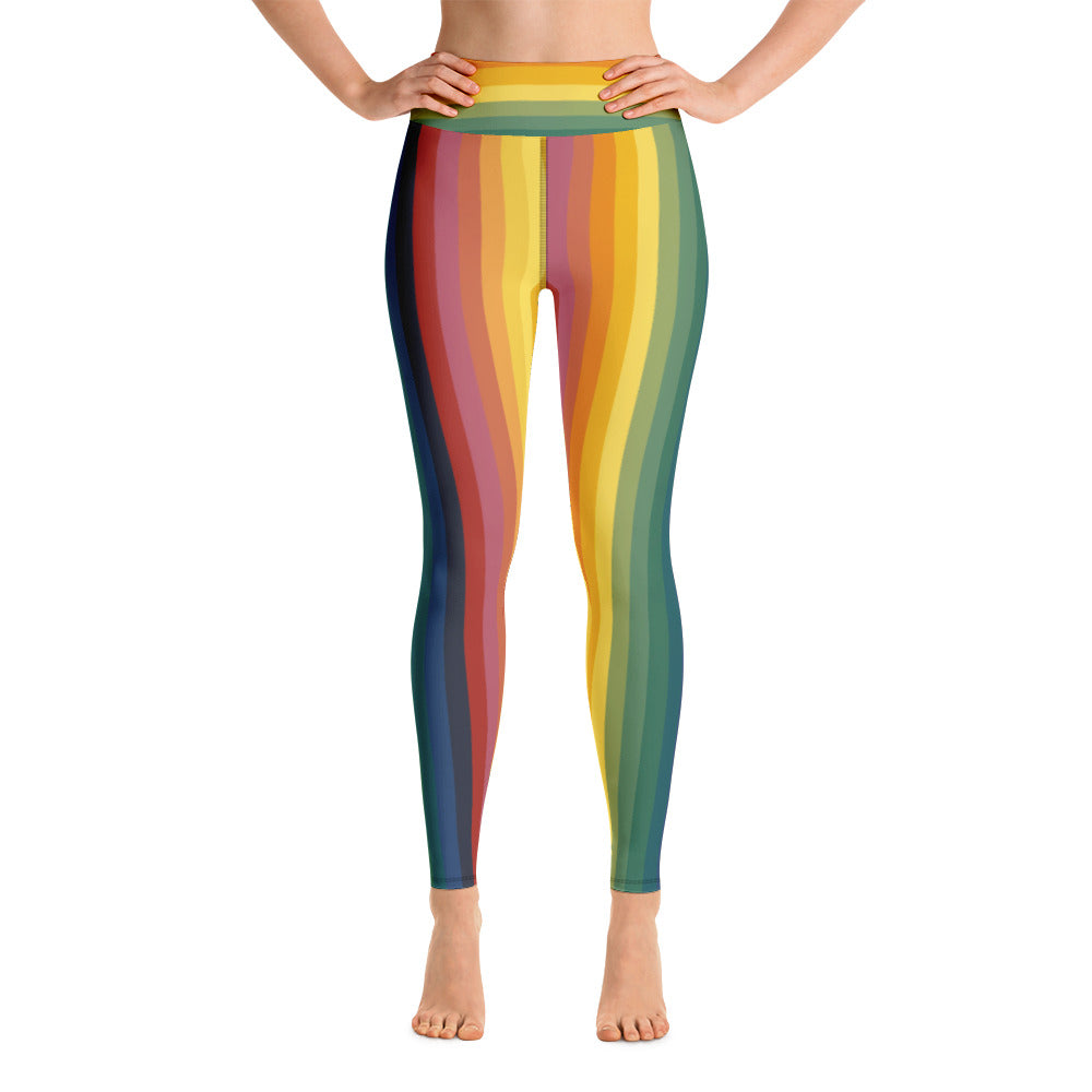 High-Waist Leggings Rainbow Jerry Mariad-designs –