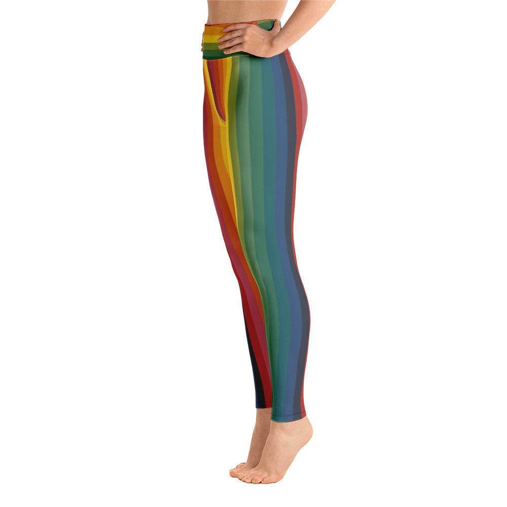 Rainbow Jerry High-Waist Mariad-designs Leggings –